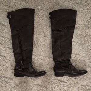 Miss Sixty Dark Brown Over the Knee Boots